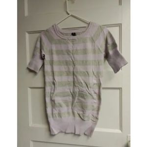 Striped sweater tunic